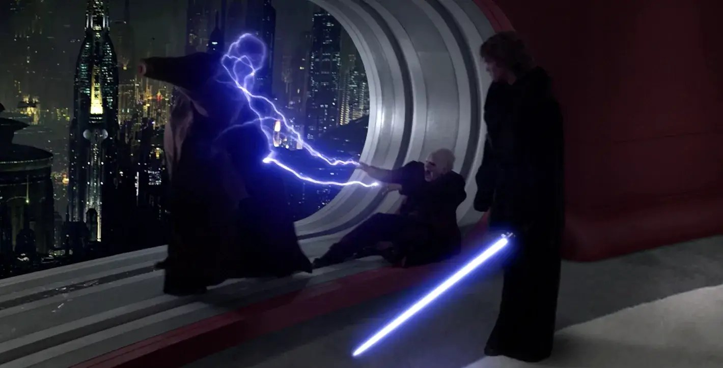 Mace Windu&rsquo;s death in Revenge of the Sith.