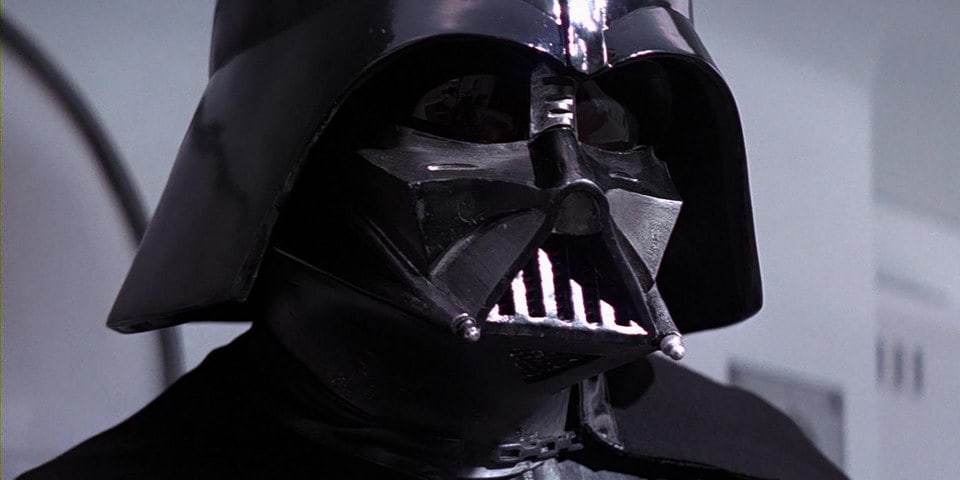 David Prowse as Darth Vader, voiced by James Earl Jones in Star Wars: A New Hope