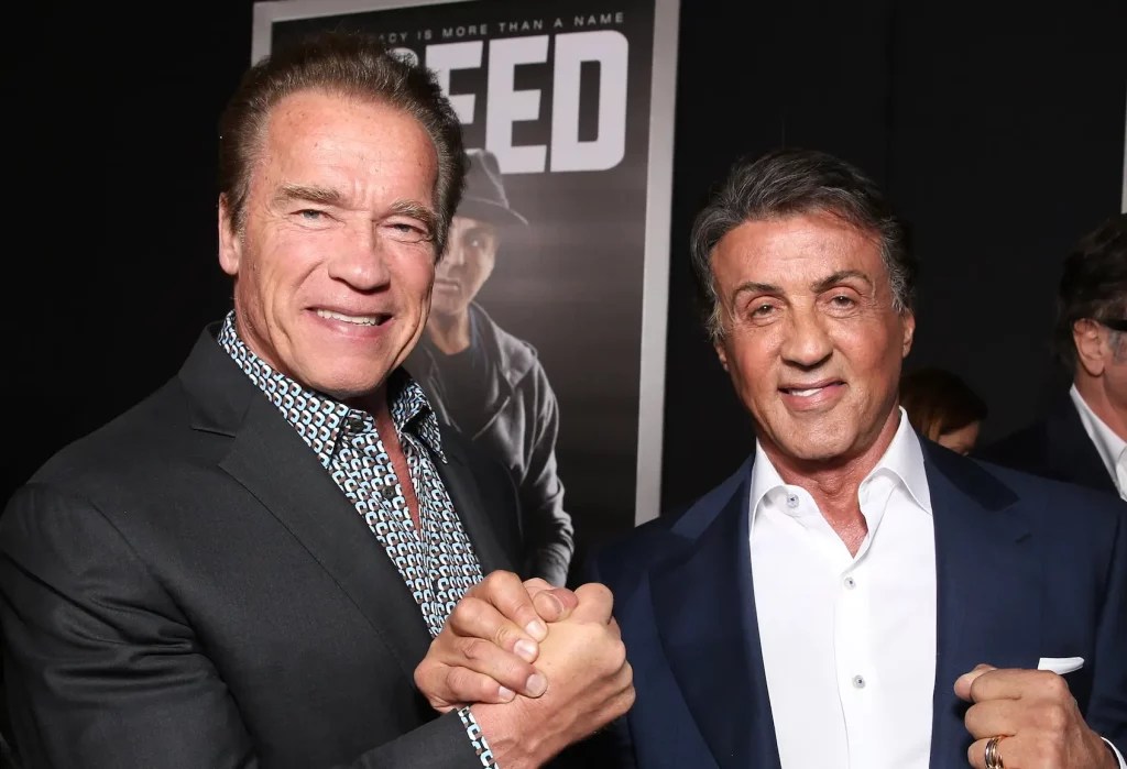 Arnold Schwarzenegger and Sylvester Stallone