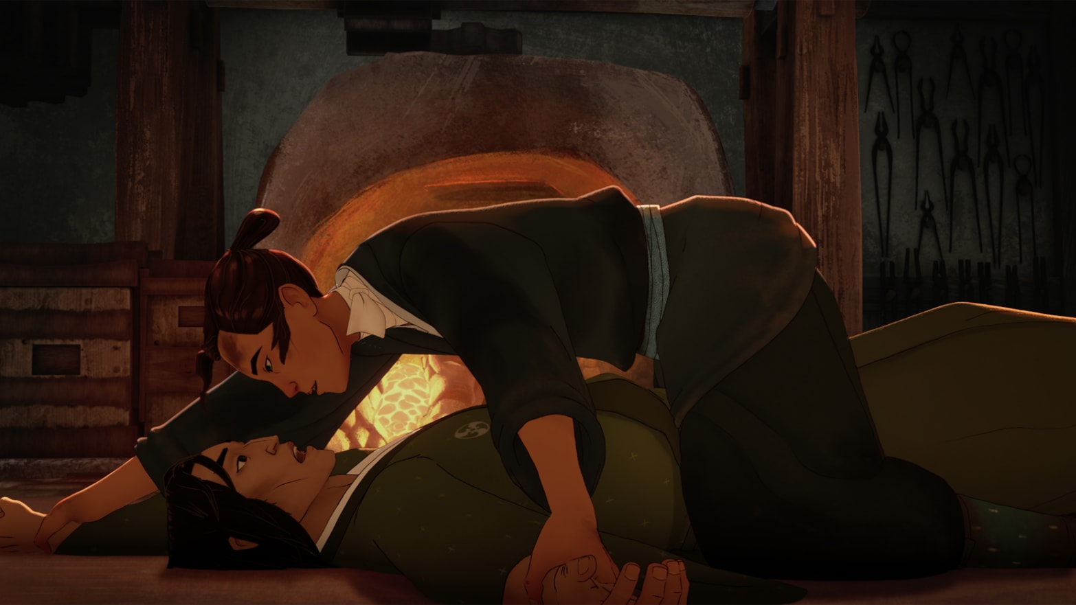 A still from Blue Eye Samurai