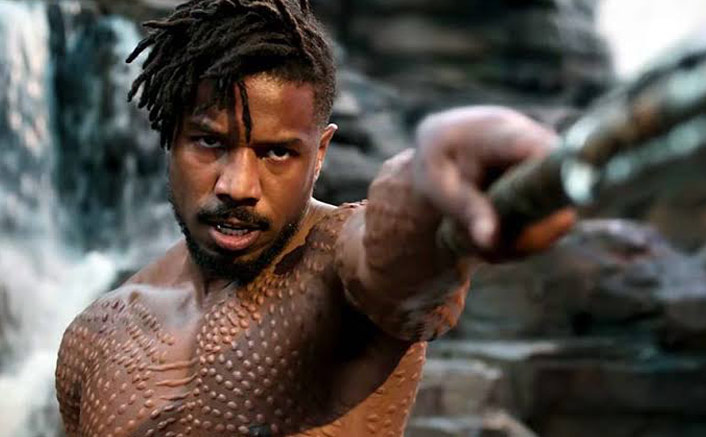 Michael B Jordan looking menacingly in Black Panther