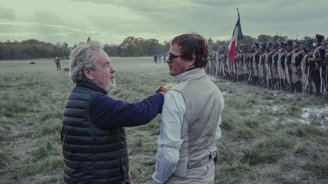 Ridley Scott directing Napoleon