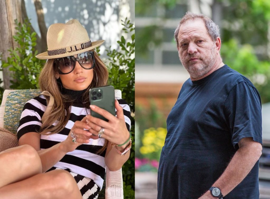 (L-R): Jennifer Lopez (@jlo | Instagram) and Harvey Weinstein (via Flickr)