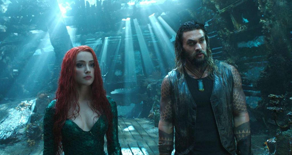 Amber Heard and Jason Momoa in 2018&rsquo;s Aquaman