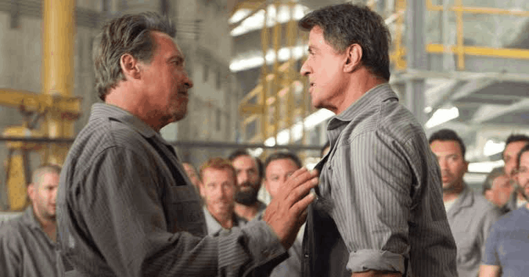 Arnold Schwarzenegger and Sylvester Stallone