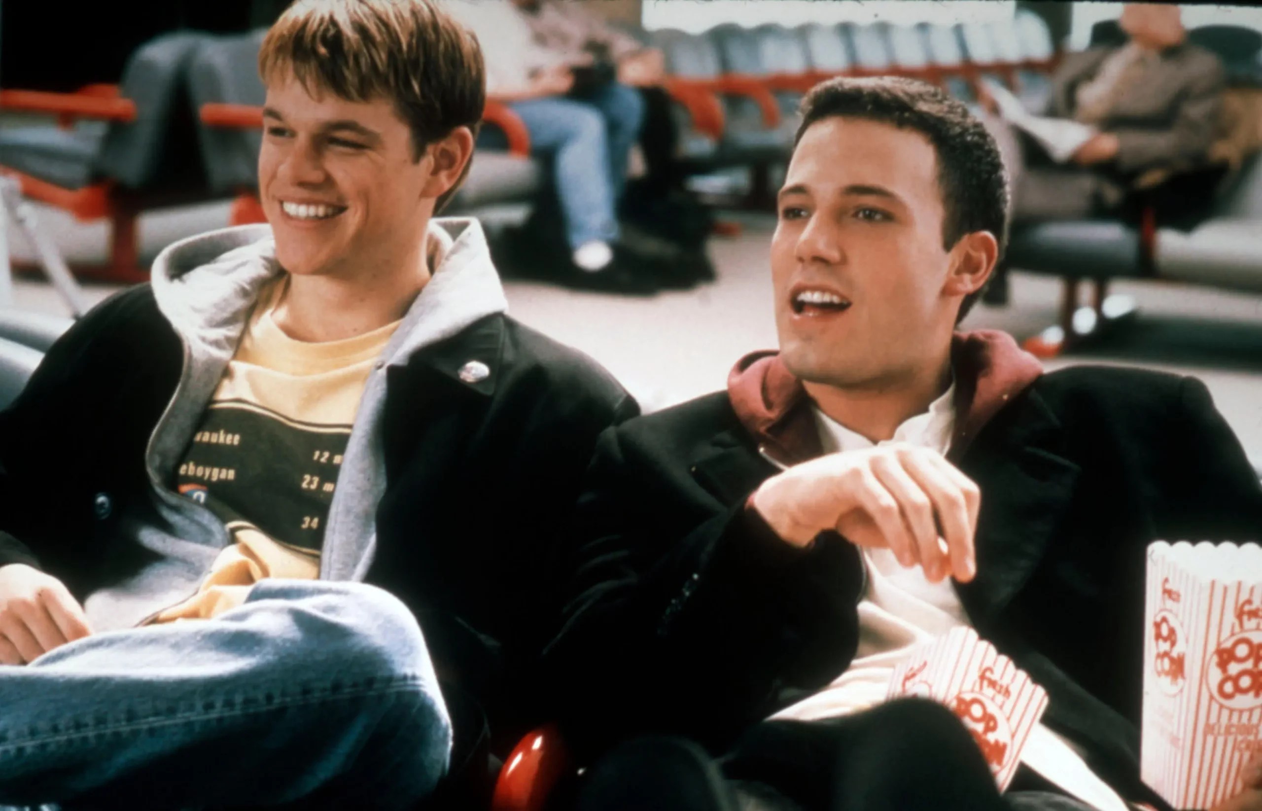 Ben Affleck and Matt Damon in Good Will Hunting
