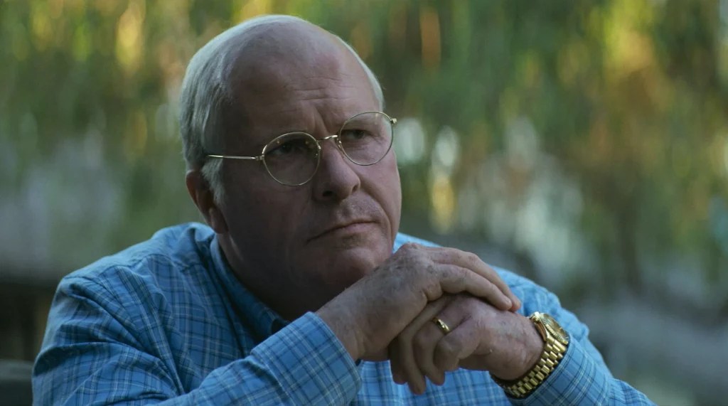 Christian Bale as Dick Chaney in a still from Vice