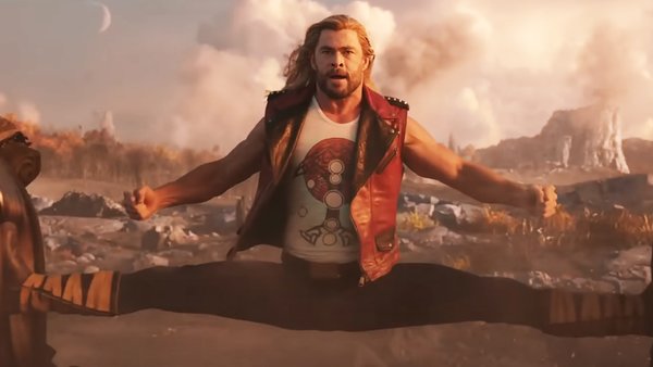 Chris Hemsworth in a still from Thor: Love and Thunder