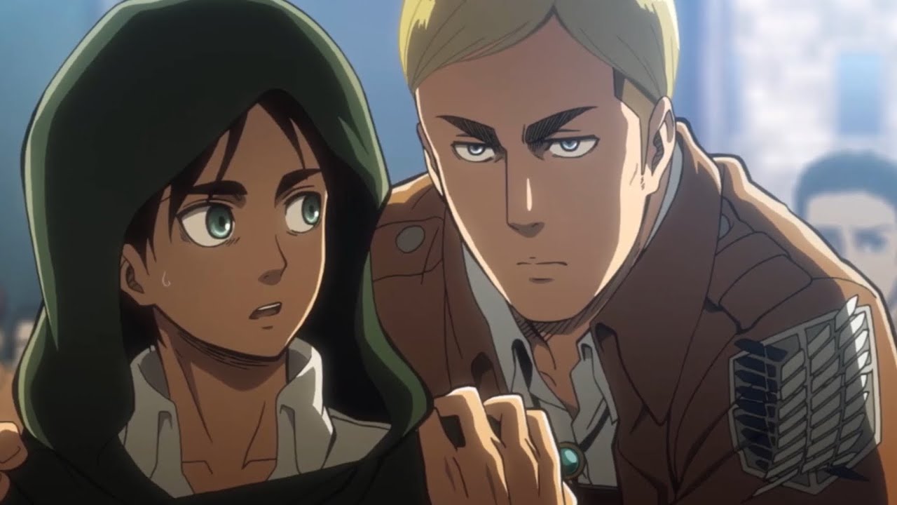 Eren and Erwin in Attack on Titan