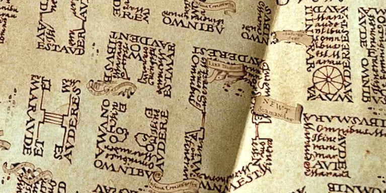 The Marauder’s Map from Harry Potter and the Prisoner of Azkaban (2004)