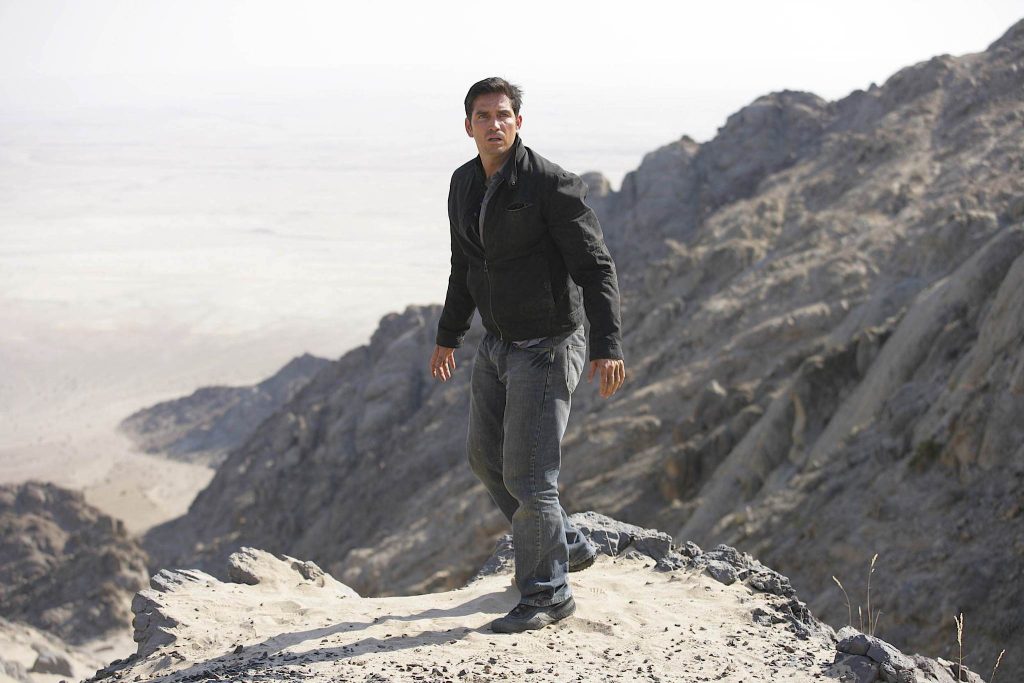 Jim Caviezel in a still from The Prisoner