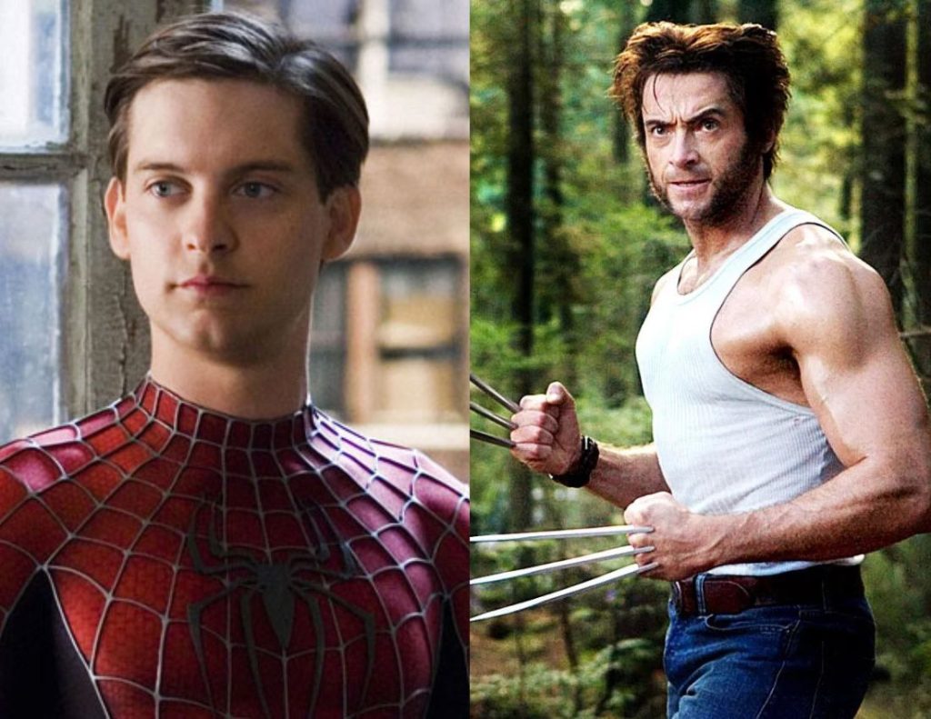 Tobey Maguire&rsquo;s Spider-Man (L); Hugh Jackman&rsquo;s Wolverine (R)