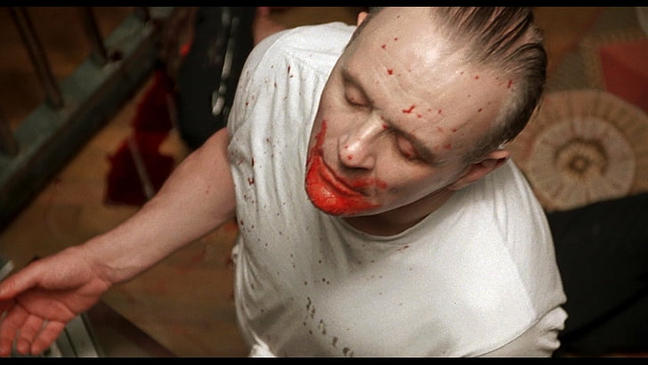 Anthony Hopkins as Hannibal Lector in a still from Silence of The Lambs