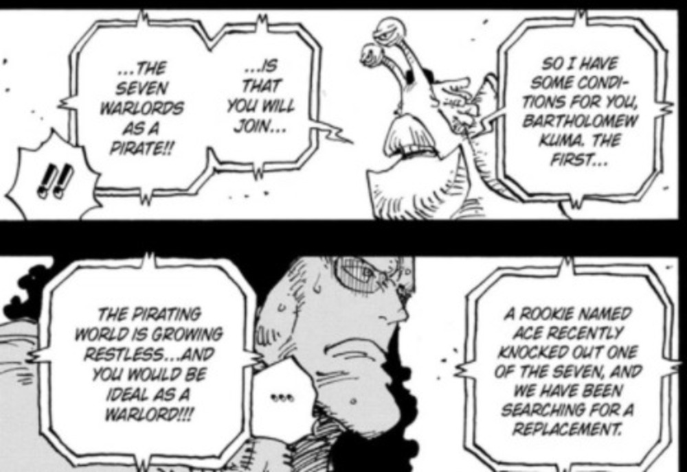 Kuma Replacing A Warlord of the Sea