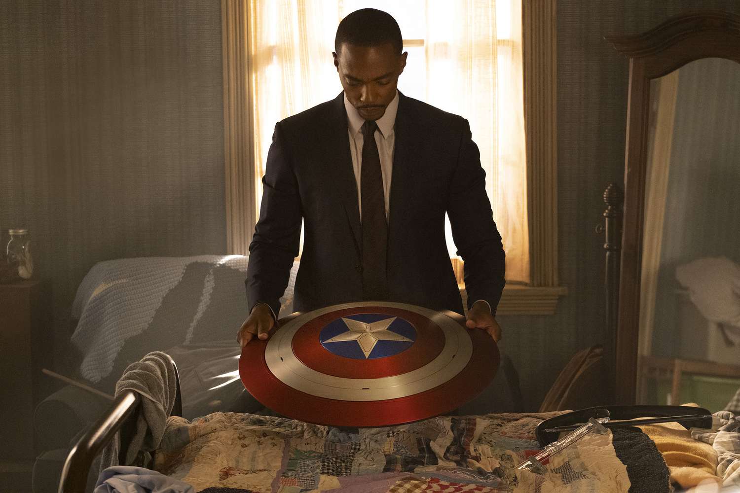 Sam Wilson picks Captain America’s shield