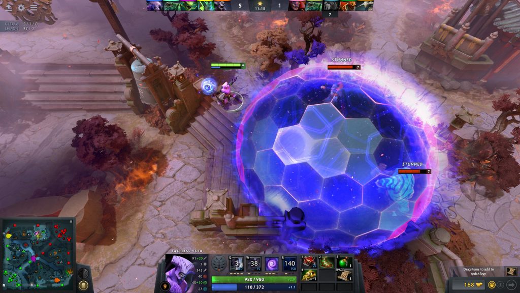 Dota 2 has a huge eSports scene.