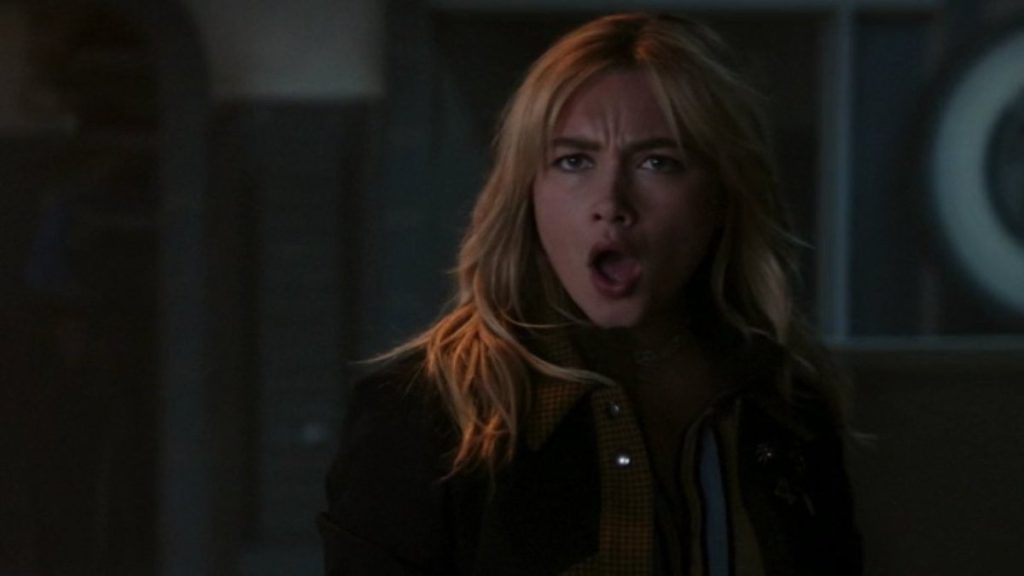 Florence Pugh in a still from Hawkeye