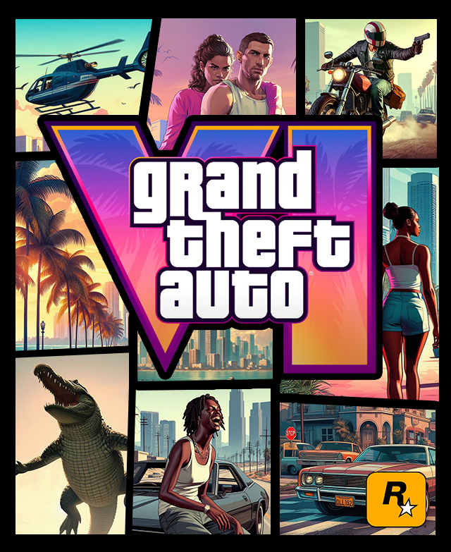 GTA 6 cover art for the physical disc box, as imagined by a fan.