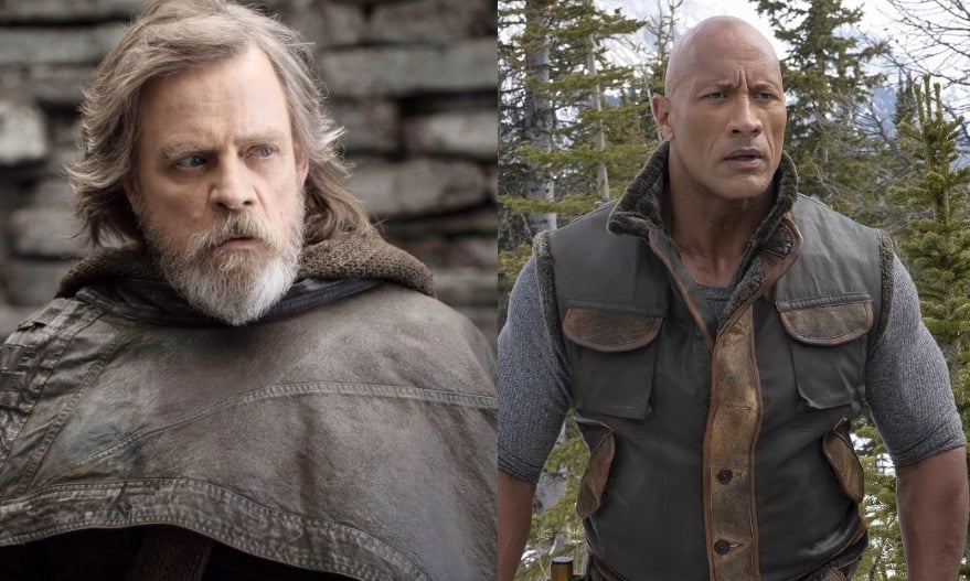 Dwayne Johnson&rsquo;s sweet exchange with Mark Hamill