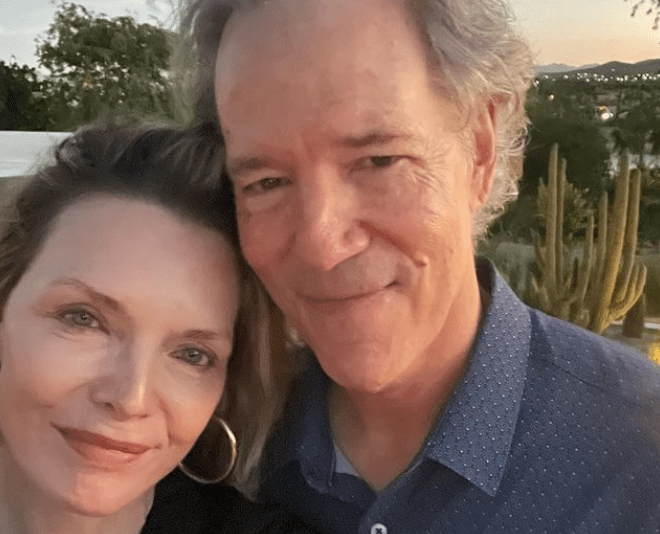 Michelle Pfeiffer with her husband David E. Kelley; via Instagram