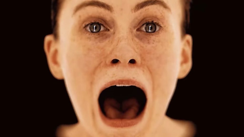 There are words hidden in character&rsquo;s mouth which translate to Silent Hill.