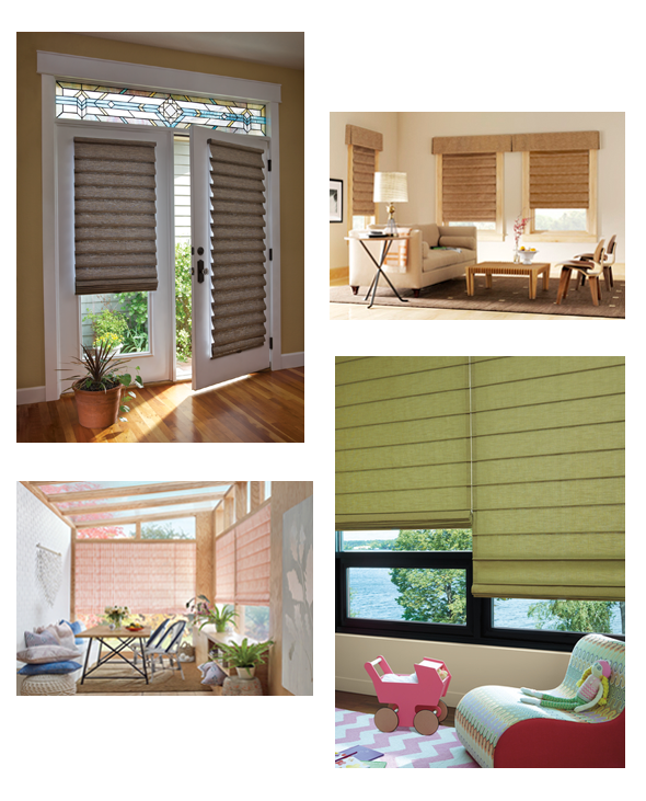 Roman Shades, Fabric Shades Santa Monica, Brentwood CA