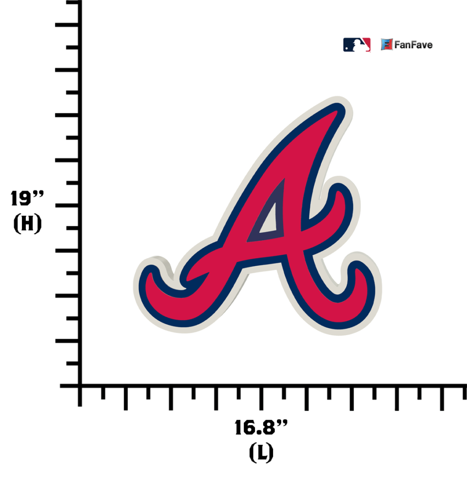 Atlanta Braves EVA Foam 3D Wall Sign FanFave Inc.