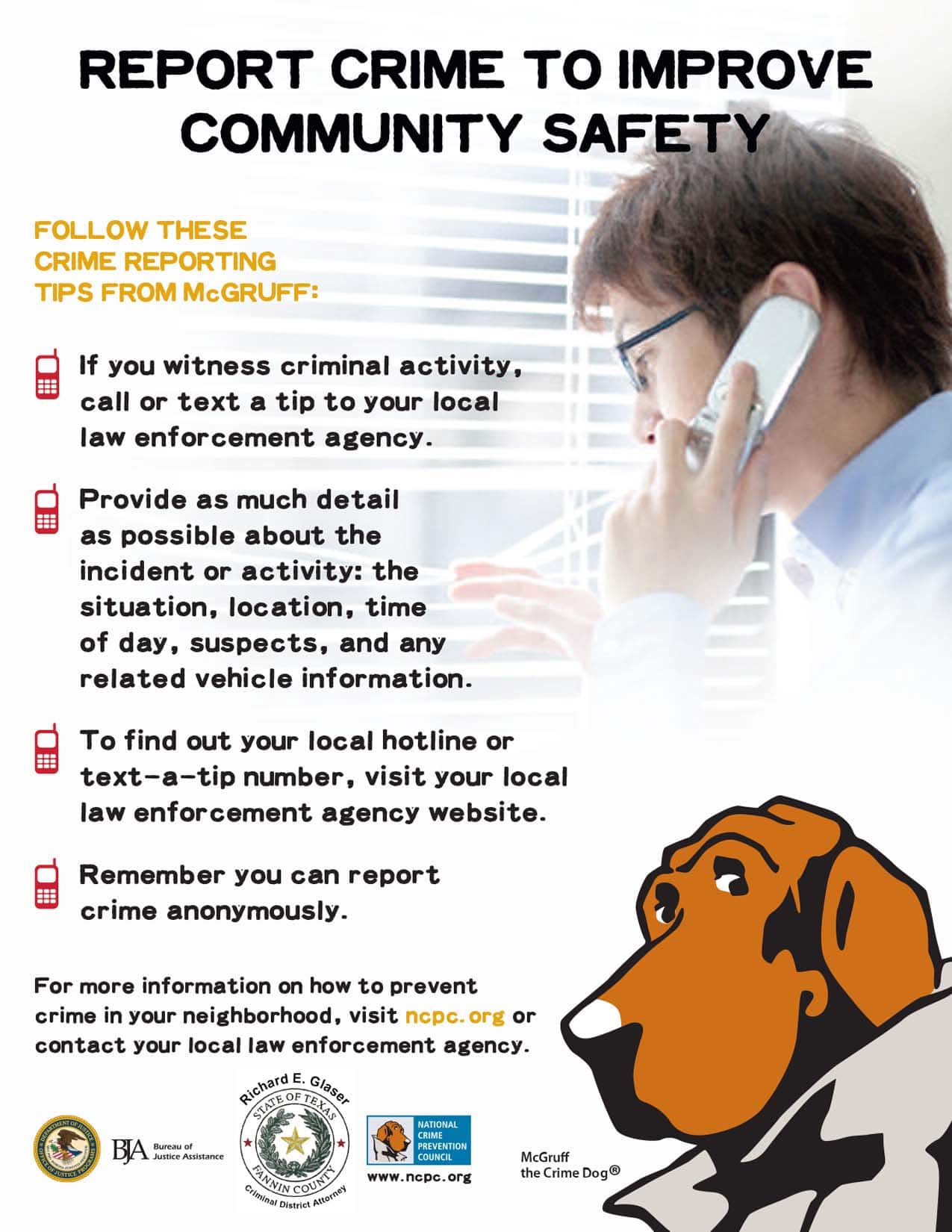 Crime Prevention Fannin County, Texas Criminal District Attorney's Office