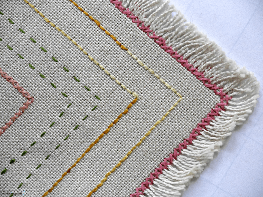 Running Stitch Punch Embroidery Custom Embroidery