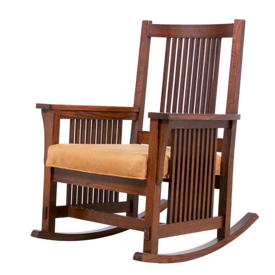 Mission Rocker Amish Solid Wood Rocking Chairs Kvadro Furniture
