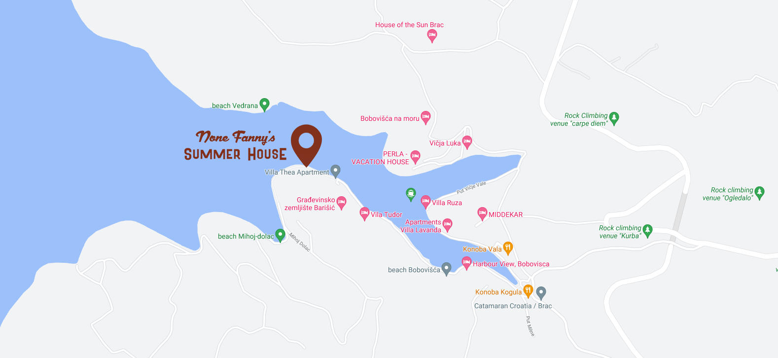 Fanny Summer House Vacation in a house in Croatia on the island of Brac