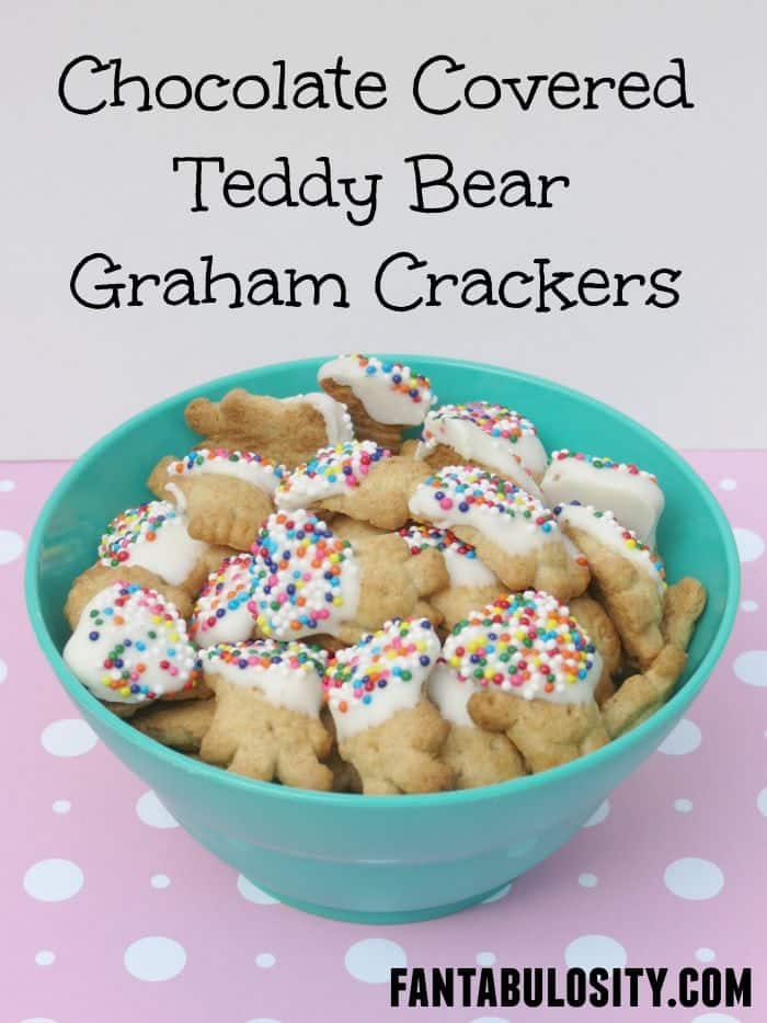 Chocolate Covered Teddy Bear Graham Crackers