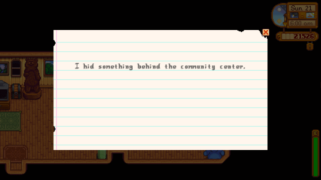 Stardew Valley Secret Note 14 Meaning