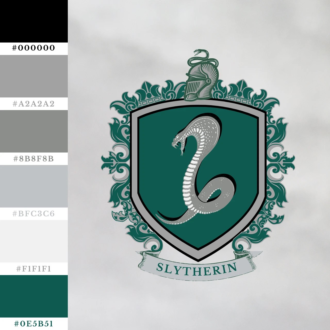 Harry Potter Hogwarts House Colors Color Palettes and Hex Codes