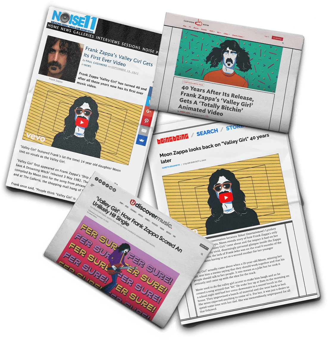 Universal Music Frank Zappa Valley Girl Music Video Fantoons