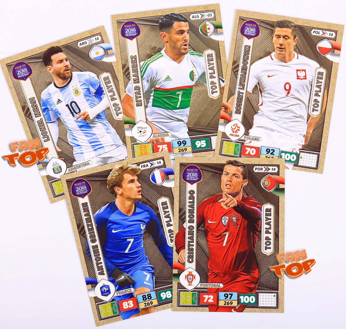 TOP PLAYER Wybór kart ROAD to World Cup Russia 2018 fantop.pl