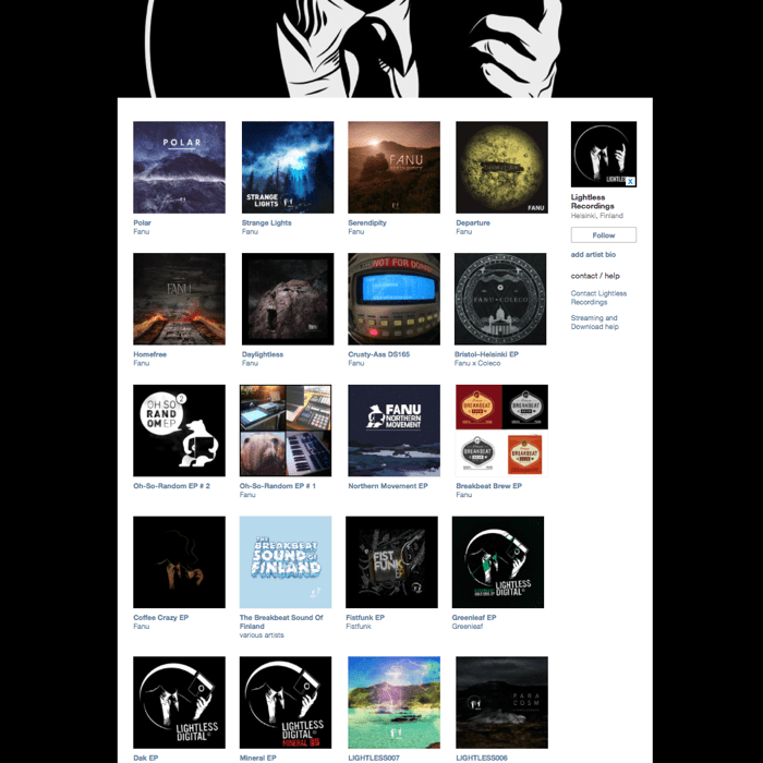 Lightless Bandcamp page now up