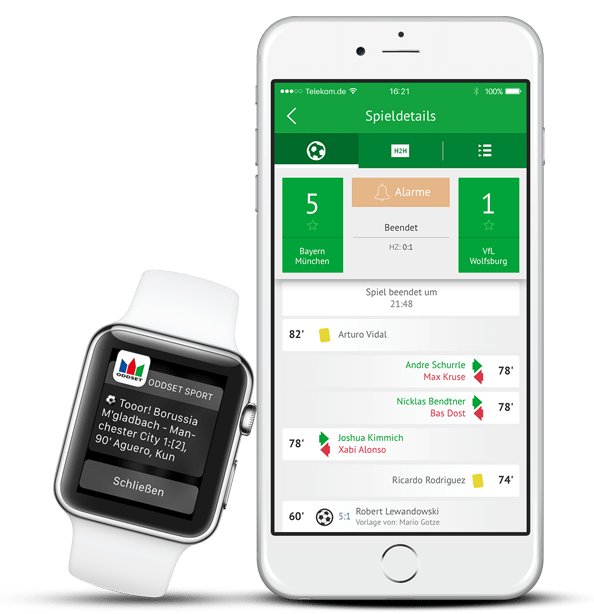 ODDSET Sport Mobile App für Android und iOS ODDSET FANZONE
