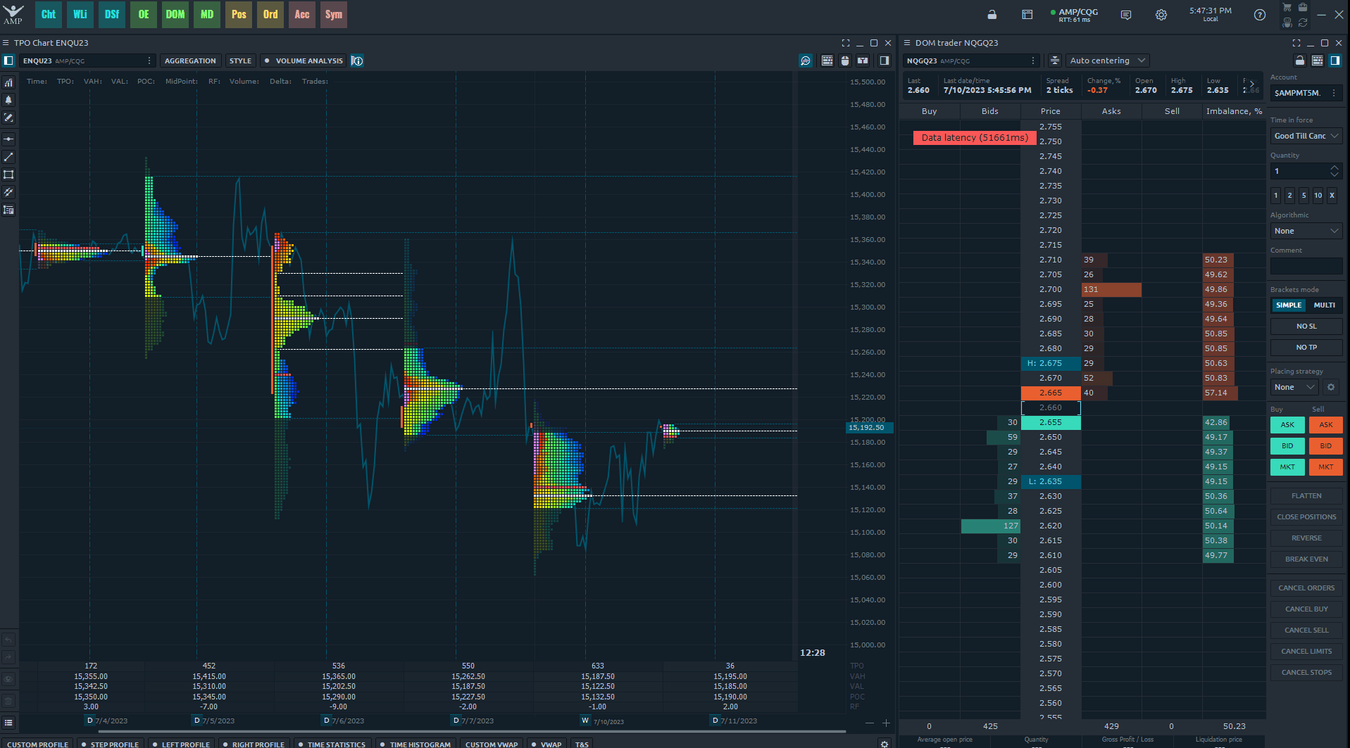Quantower Managing workspaces AMP Futures (USA) FAQ