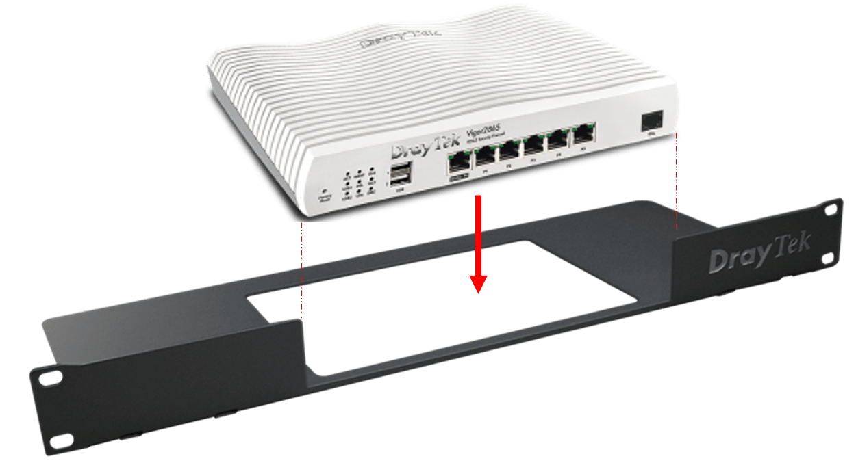 Installing the DrayTek DR101 Rack Mount Bracket DrayTek FAQ