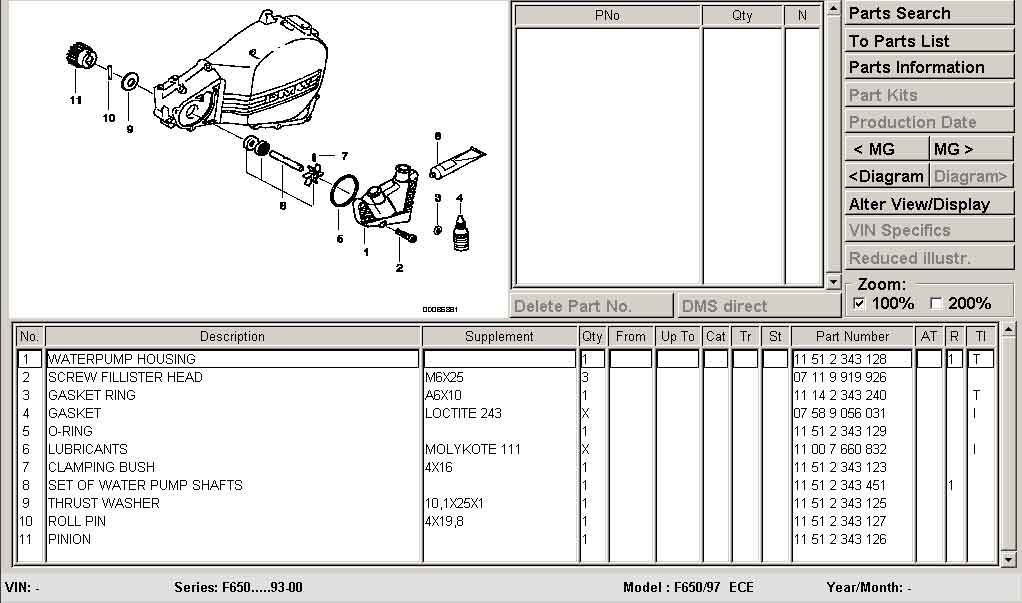 BMW F650 F 650 GS Dakar Waterpump Shaft and Seal Kit BMW F650 F 650 GS Dakar Waterpump Shaft and Seal Kit