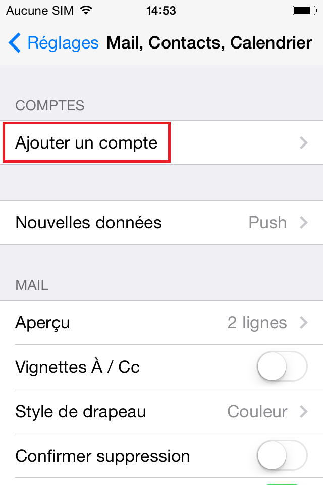 Paramétrer une adresse mail dans l'application Mail sur