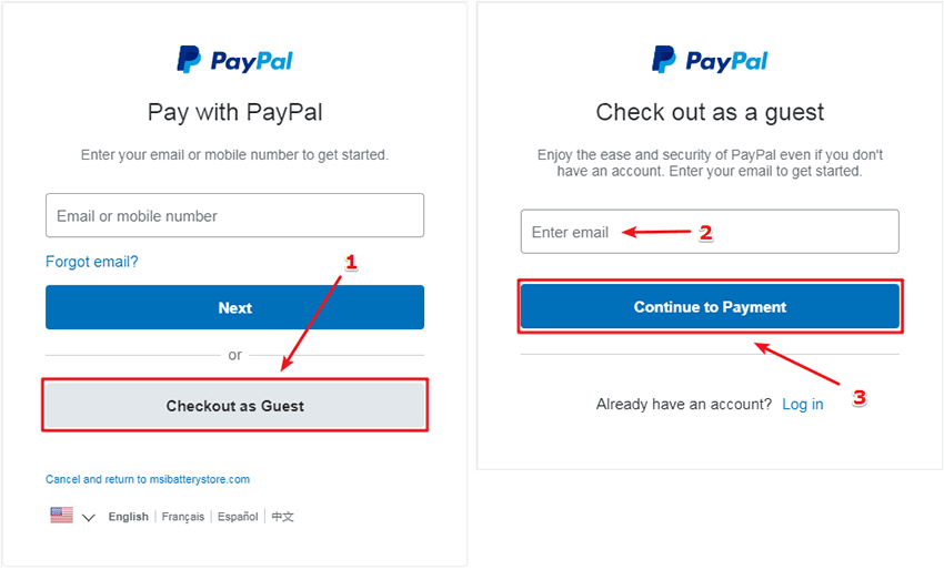 Laptop Battery FAQ Documents How to pay with credit card through