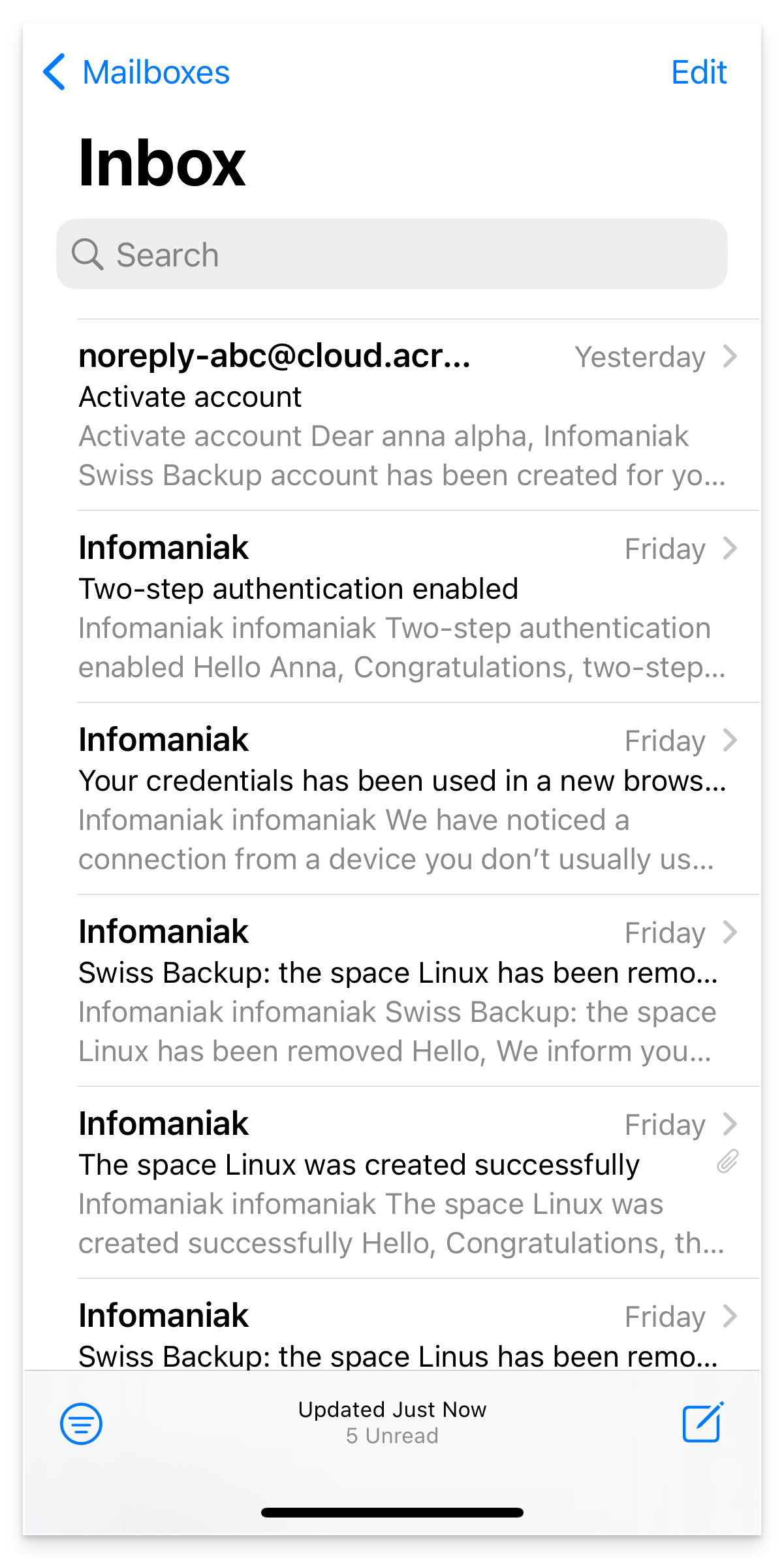 🚀 Apple Mail (iOS) configure email (IMAP) Infomaniak