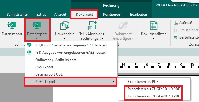FAQ ERechnungen ZUGFeRD (PDF/A3 Format) erstellen