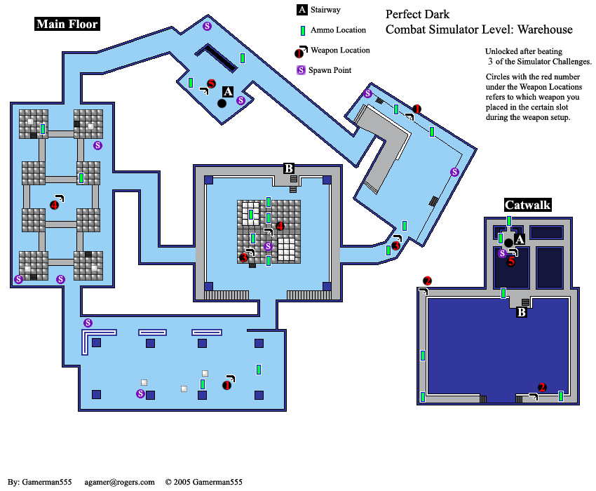 Perfect Dark Warehouse Map (GIF) v1.0 gamerman555 Neoseeker