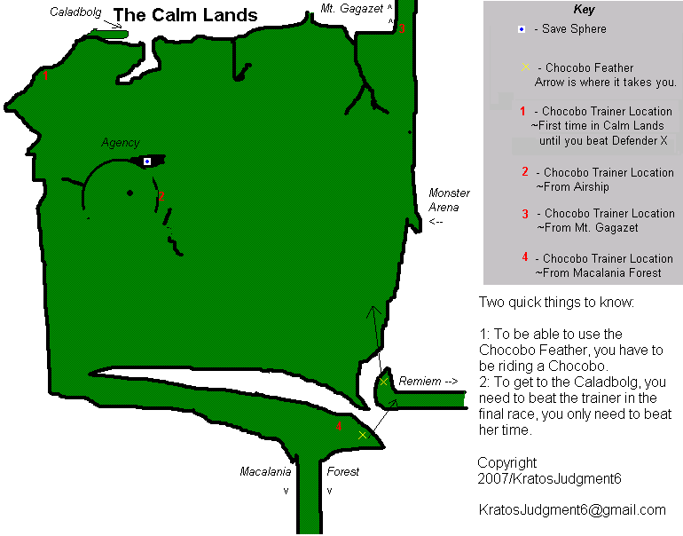 Final Fantasy X Calm Lands Map (GIF) v1.5 Neoseeker Walkthroughs