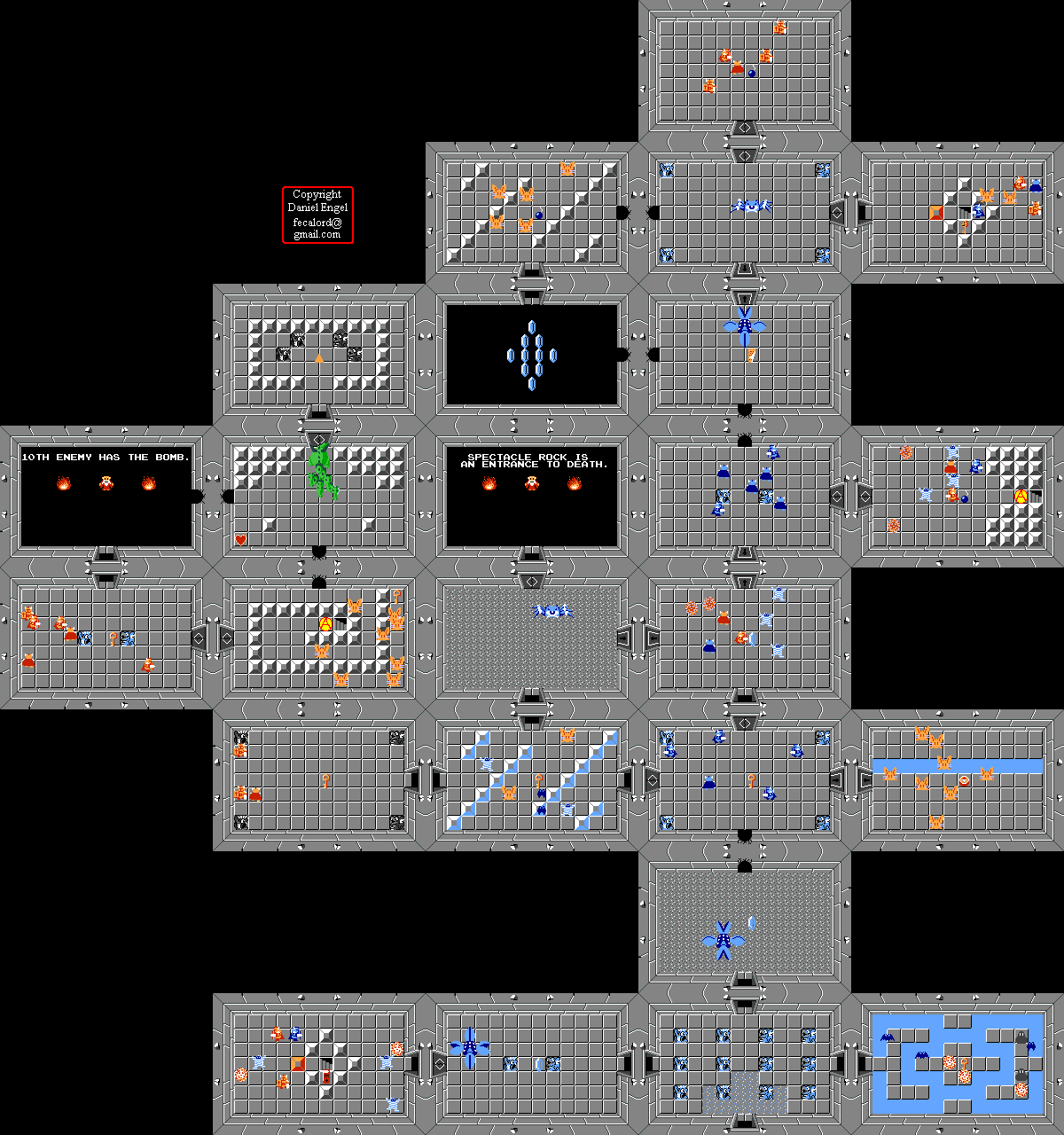 The Legend of Zelda Game Maps (NES)