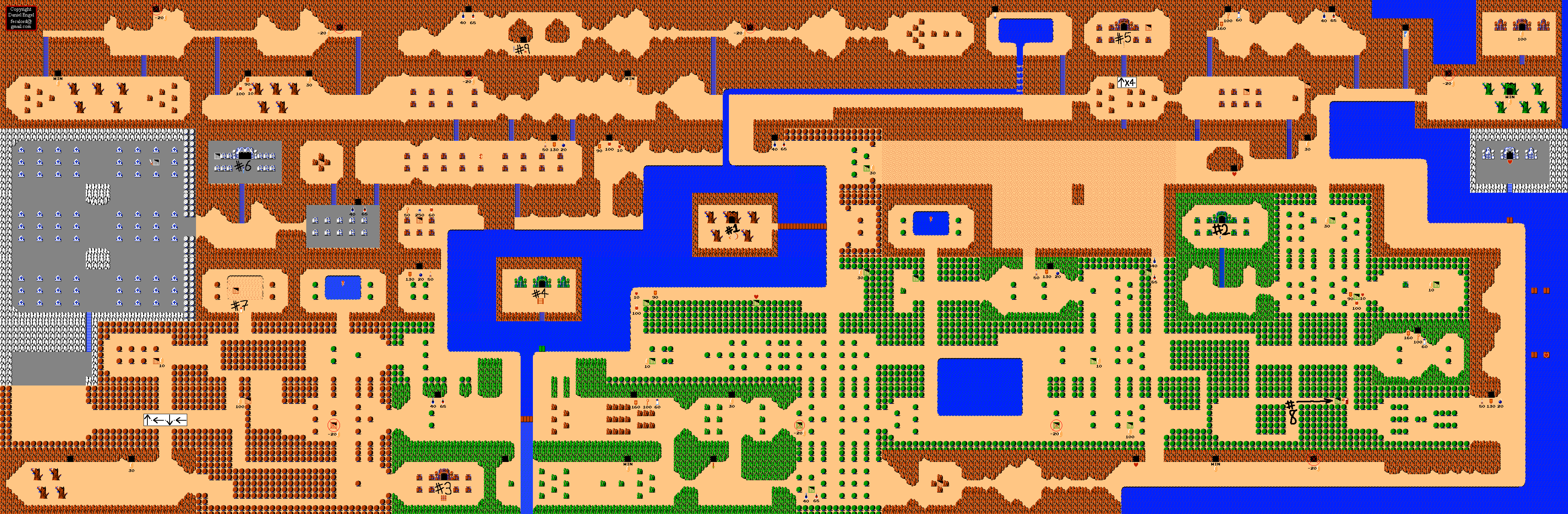 The Legend of Zelda Game Maps (NES) IGN