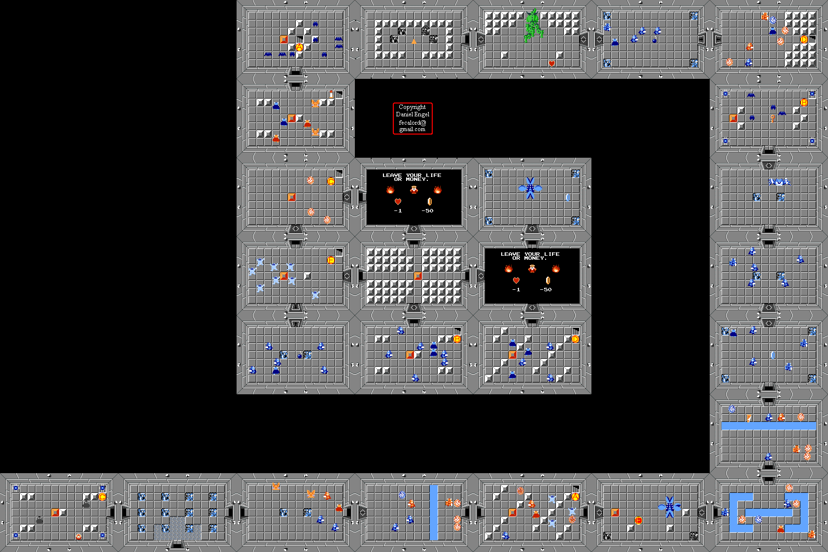 The Legend of Zelda Game Maps (NES)